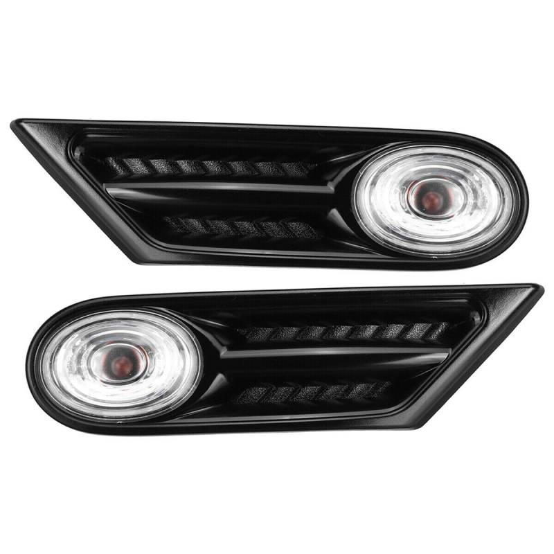 Auto-Rücklicht Seitenmarkierung für Maker-Anzeige-LED für Signallicht für BMW für MINI für COOPER R56 R57 R58 R59 2007–2013 OEM 63137260202 63137260201 Anhängerbeleuchtung(Black Clear) von Generisch