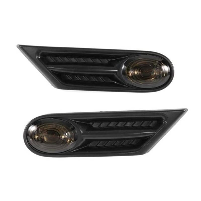 Auto-Rücklicht Seitenmarkierung für Maker-Anzeige-LED für Signallicht für BMW für MINI für COOPER R56 R57 R58 R59 2007–2013 OEM 63137260202 63137260201 Anhängerbeleuchtung(Black Smoke) von Generisch