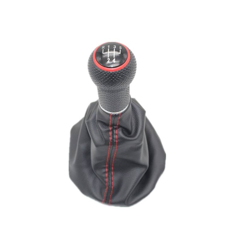 Auto-Schaltknauf 5 Für Peed Car Gear Stick Level Schaltknauf Für Mit Ledermanschette Für Seat Arosa 1997 1998 1999 2000 2001 2002 2003 2004 Car-Stying von Generisch