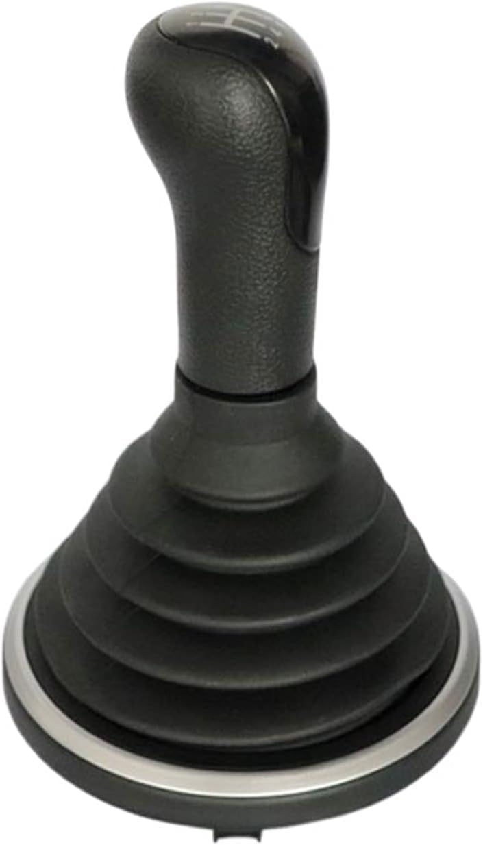 Auto-Schaltknauf Auto-Schaltknauf für Ford für Fiesta MK6 2002–2008 MT 5 6-Gang-Schaltknauf, Griff, Schaltknauf, Kopfgriff, Hebel(Black 5 Speed Dust Cover) von Generisch