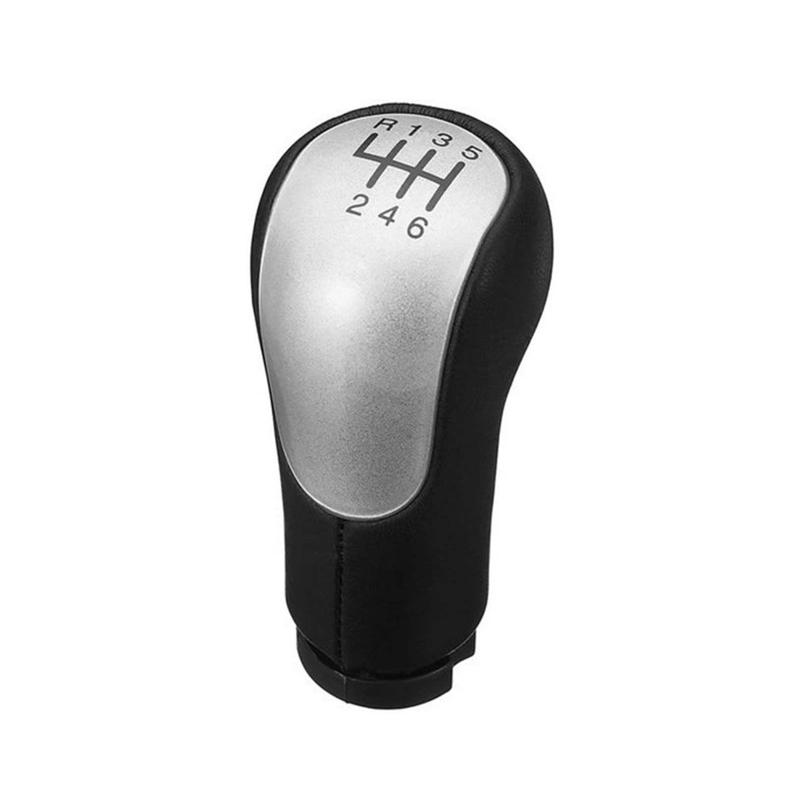 Auto-Schaltknauf Für Ford Für Fiesta Für Fusion Für Transit Für Connect 2002 5/6 Für Geschwindigkeit Schaltknauf Schaltknauf Ball hebel Stick Stift Arm Gearshifter(6-Speed Silver) von Generisch