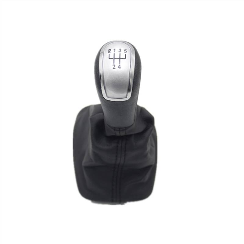 Auto-Schaltknauf Für Skoda Für Fabia MK1 CarStyling 5 Für Speed ​​Gear Stick Schaltknauf Leder Boot 1999 2000 2001 2002 2003 2004 2005 2006 2007 2008 von Generisch