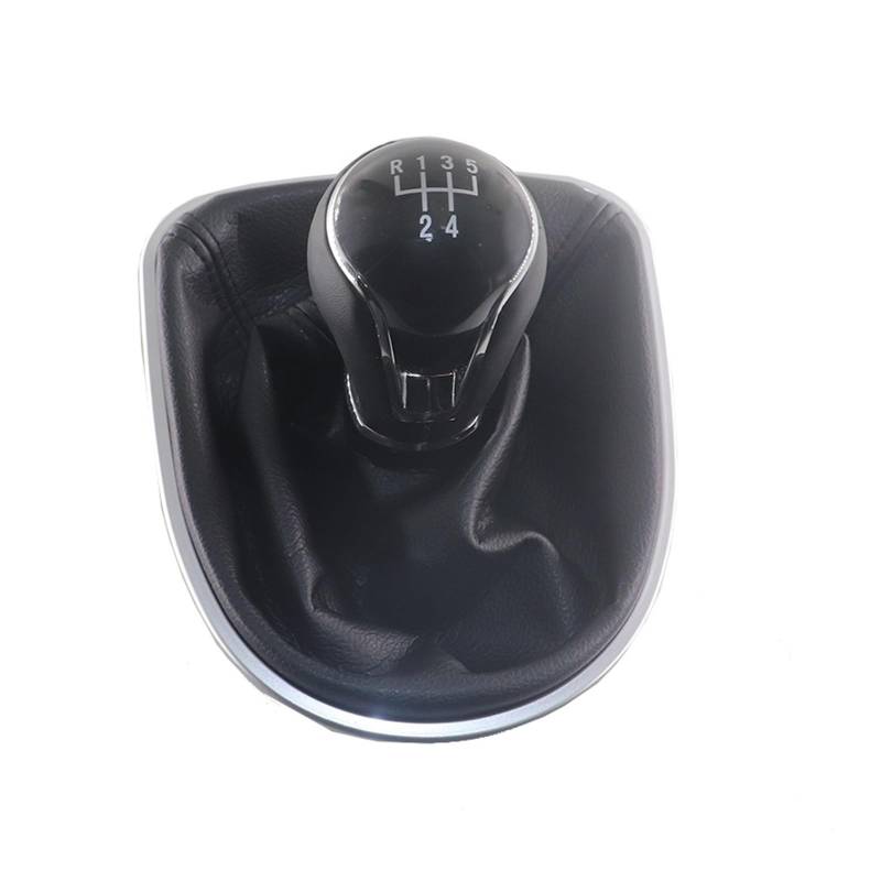 Auto Schaltknauf Schaltknauf Boot Hebel Für Schalter Griff Leder Für Sitz Für Altea 2004-2012 Für Leon II 2005-2012 Für Toledo III 2004-2009 Manuelle Abdeckung(5 Speed) von Generisch