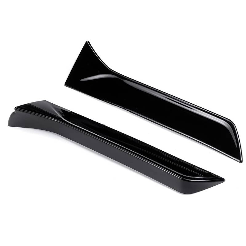 Auto Schmutzfänger 2 TEILE/SATZ Hinten Fenster Deflektor Spoiler Seite Splitter Flügel Abdeckung Aufkleber Für Sitz Für Leon 5F FR MK3 MK 3,5 2013-2021 auto Zubehör(Glossy Black) von Generisch