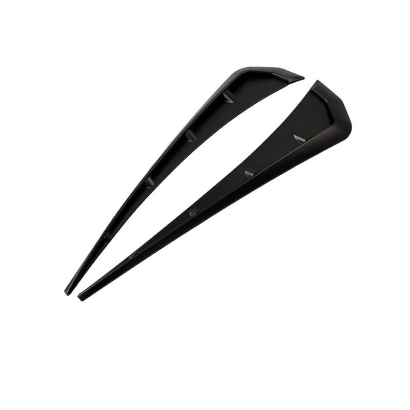 Auto Schmutzfänger 2 Teile/Satz Auto Seite Kotflügel Spoiler Wind Messer Seite Kiemen Universal Air für Vent Dekorative Seite Flügel Aufkleber für Civic(Shiny Black) von Generisch