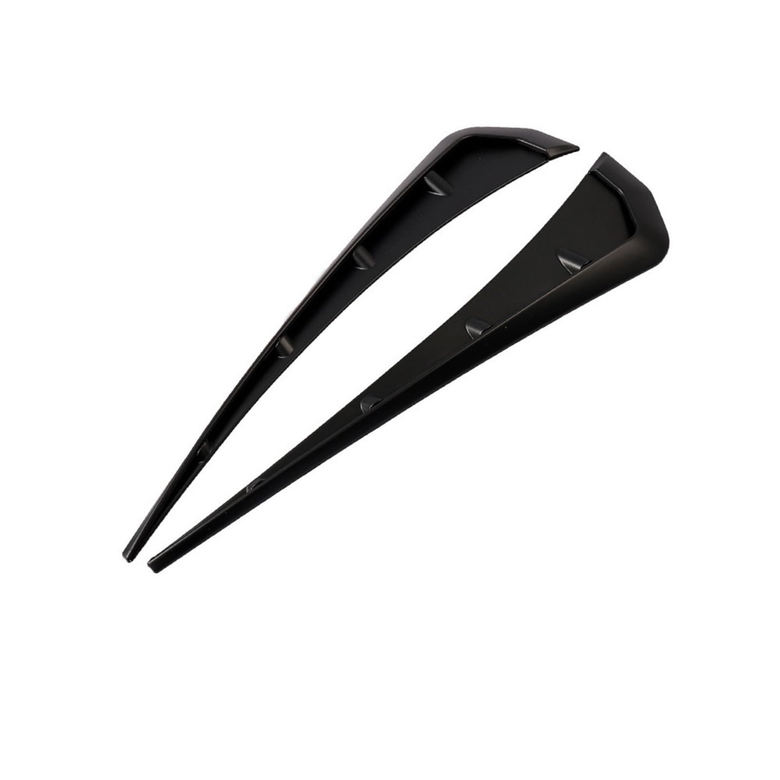 Auto-Schmutzfänger 2 Teile/Satz Auto Seite Kotflügel Spoiler Wind Messer Seite Kiemen Universal Air für Vent Dekorative Seite Flügel Aufkleber für Civic(Shiny Black) von Generisch