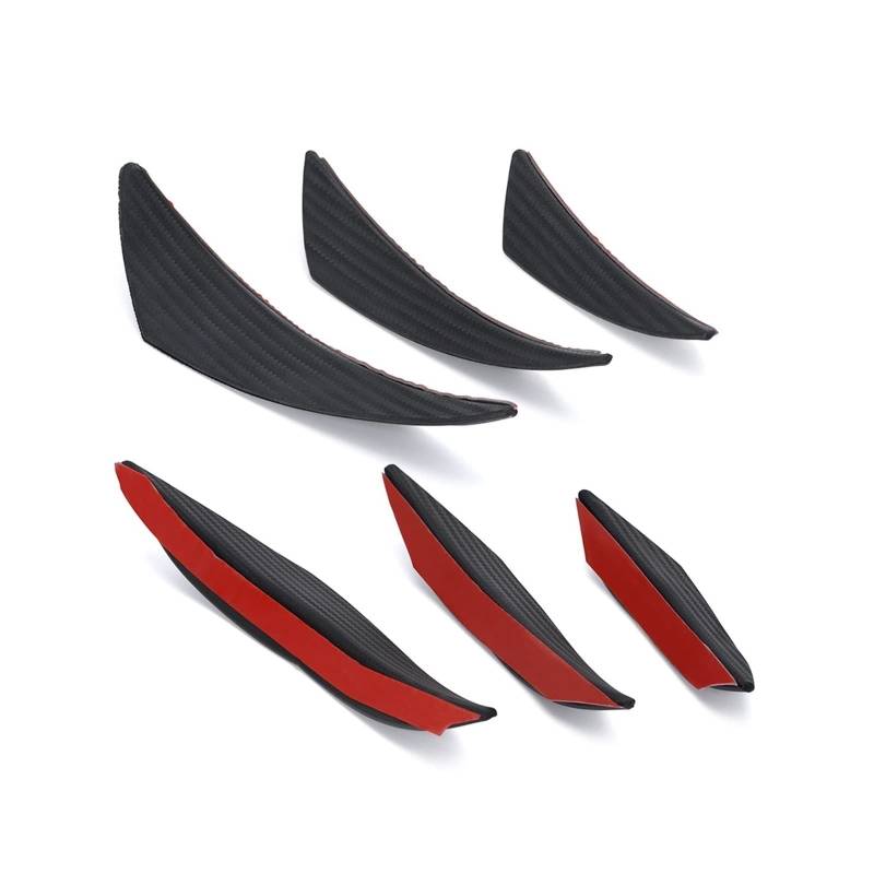 Auto-Schmutzfänger 6 Teile/Satz Auto Front Lip Splitter Flossen Körper Spoiler Kit Auto Stoßstange Aufkleber Dekoration Zubehör für BMW E36 von Generisch