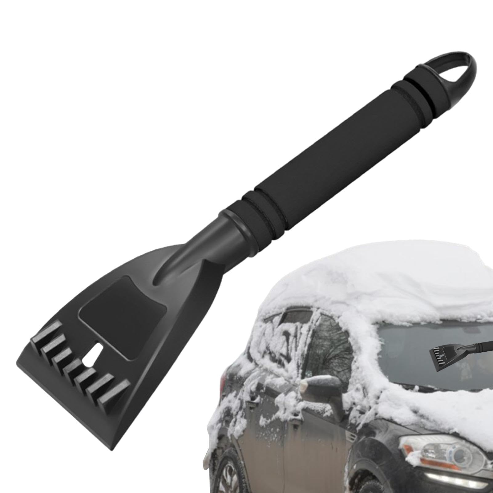 Auto Schnee Eiskratzer - 32 cm Auto Eisschaber - Ergonomischer Schaumstoffgriff Auto Schnee Eiskratzer für Fenster Autos LKW SUV von Generisch