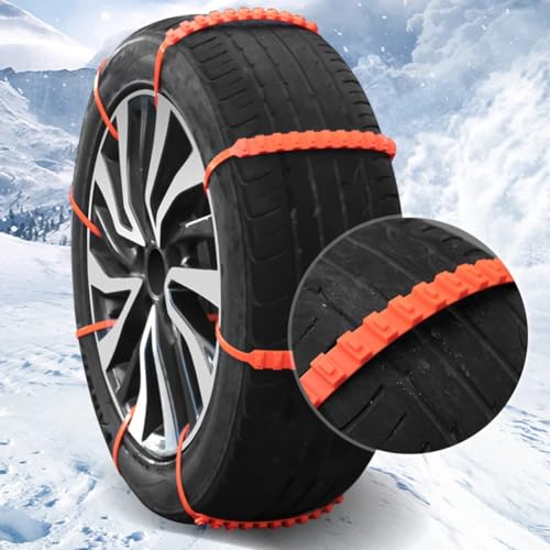 Auto-Schneeketten, Auto-Schneeketten, für Volvo XC40, XC60, XC70, XC90, verstellbar, universell, einmalig, für Reifenbreite 165–275 mm, 40 Stück von Generisch