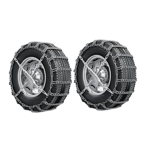 Auto SchneekettenSchneeketten für Autoreifen, Schneeketten, Notfall-Anti-Rutsch-Reifenkette für PKW, LKW, 2-teiliges Set 295/80R22.5 von Generisch