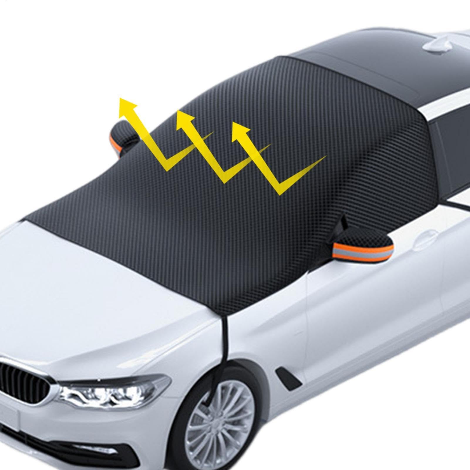 Auto -Seitenfenster Schneeabdeckung, Auto Windschutzscheibe Magnetische Schneeabdeckung | Schneeabdeckung für Auto Windschutzscheibe Reflexion | Frostschutzmittel -Automobilwärmisolierung halbe Abdeck von Generisch