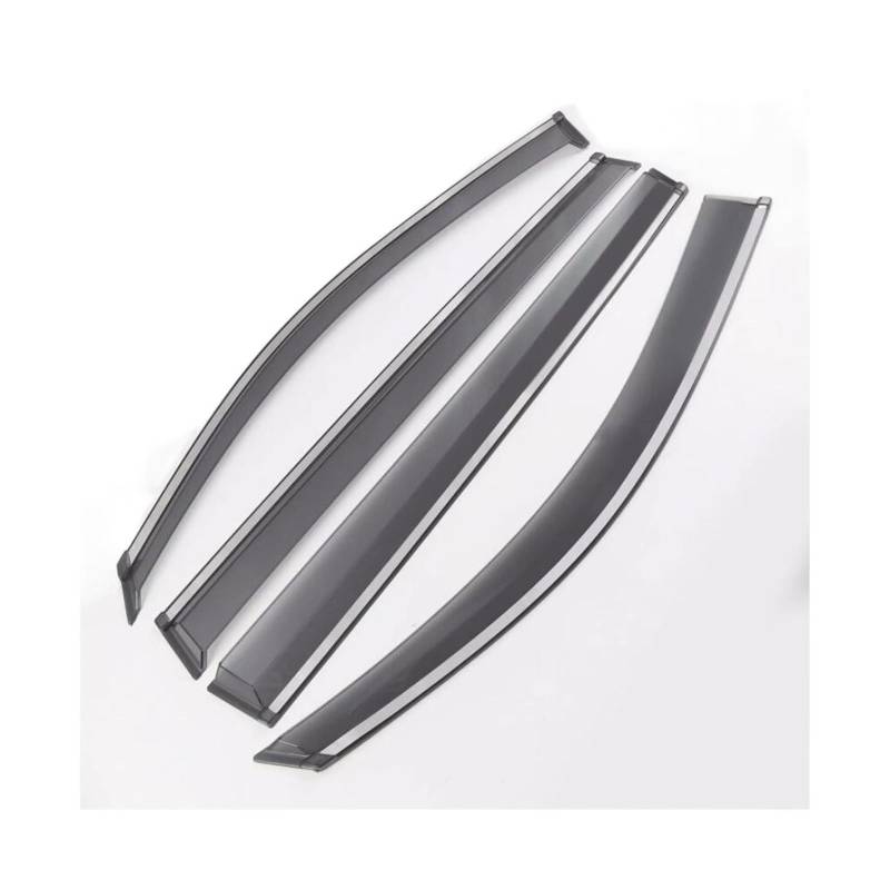 Auto-Seitenfensterspoiler Für VW für Tiguan L MK2 2016-2020 Auto-Stick Lampe Kunststoff Fenster für Glas Wind Visier Regen/Sonnenschutz für Vent Rahmen(4PCS) von Generisch