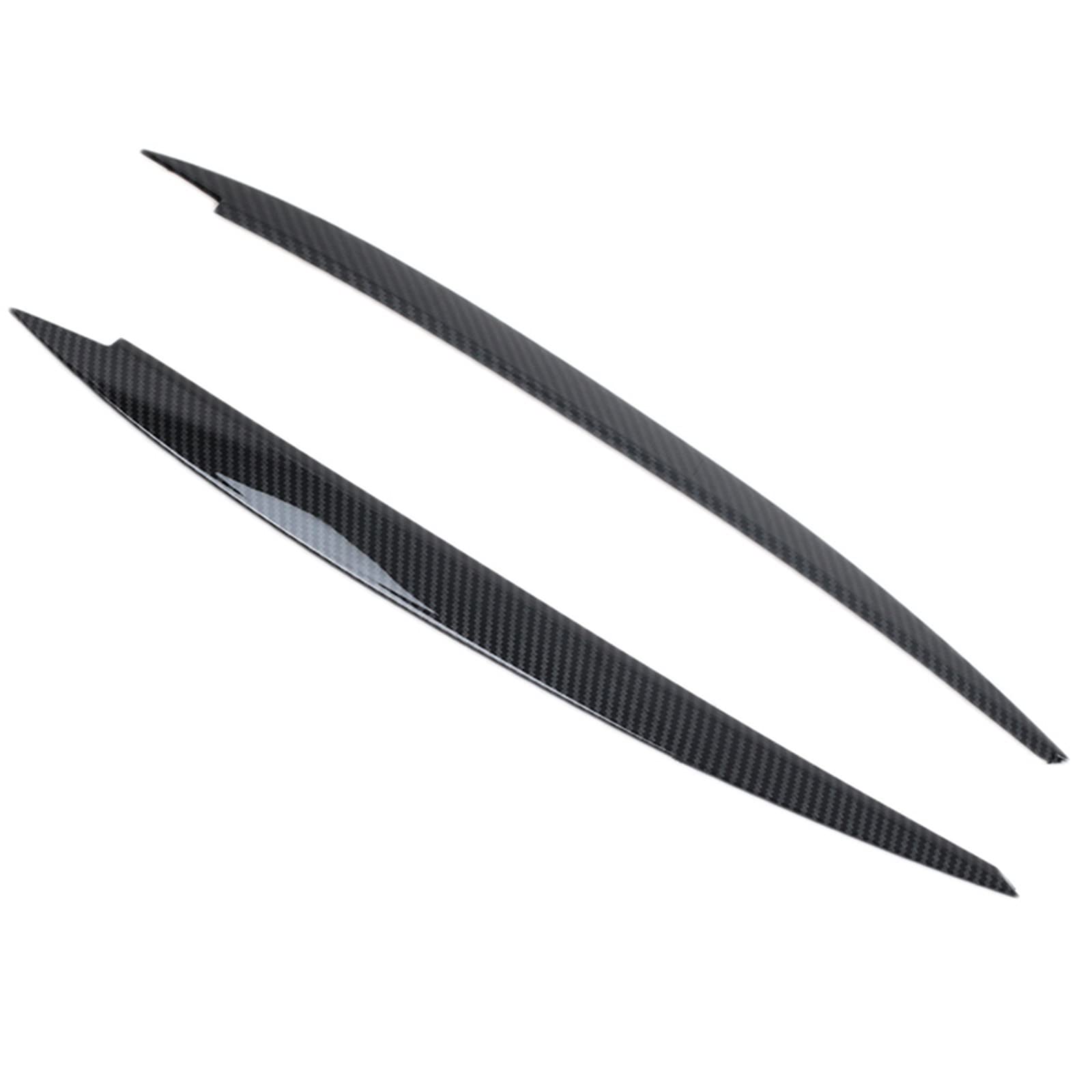 Auto-Seitenfensterspoiler Für Volkswagen für VW für Golf Auto Scheinwerferblende Lampe Augenbraue Scheinwerferabdeckung Verkleidung Dekoration Aufkleber Autozubehör(Carbon Fiber) von Generisch