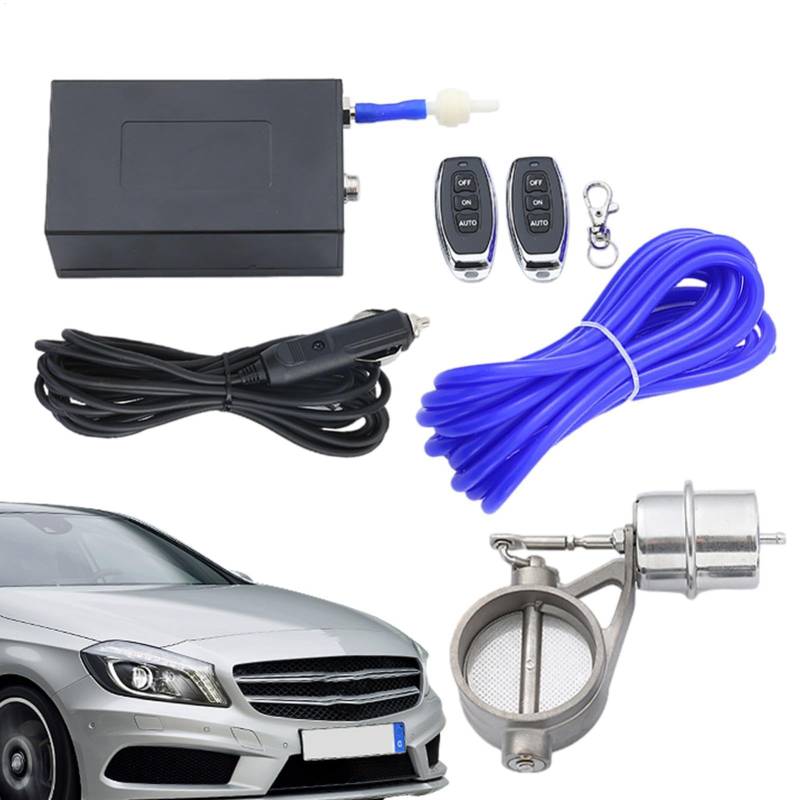 Auto-Sound-Kit mit Fernbedienung - Modifizierter Amplitudendruckregler aus Aluminiumlegierung,Sound Whistle Auspuff Schalldämpferrohr Modifiziertes Controller-Kit von Generisch