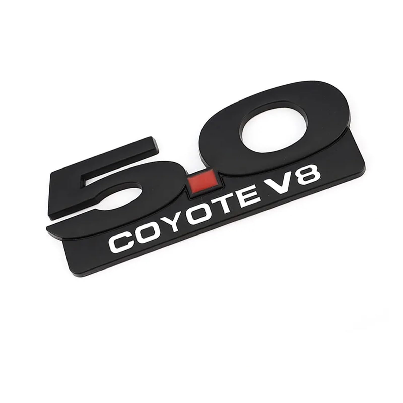 Autoaufkleber 5.0, dekoratives Abzeichen for die Fronthaube, Kühlergrill, Kofferraum, 3D-Autoaufkleber, kompatibel mit dem 5.0 Coyote V8 Twin Turbo-Abzeichen(5.0 Coyote Sticker) von Generisch