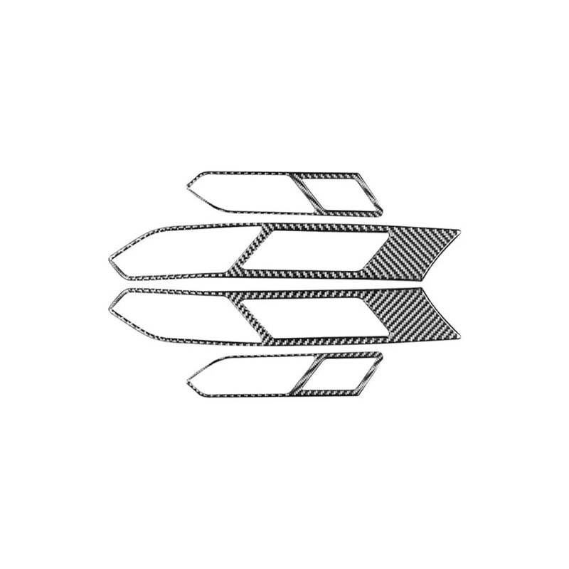 Autodekorationen Innenraum Auto Innentür Griff Panel Dekorative Carbon Look Aufkleber Auto Innen Zubehör Für CC 2017-2023 von Generisch