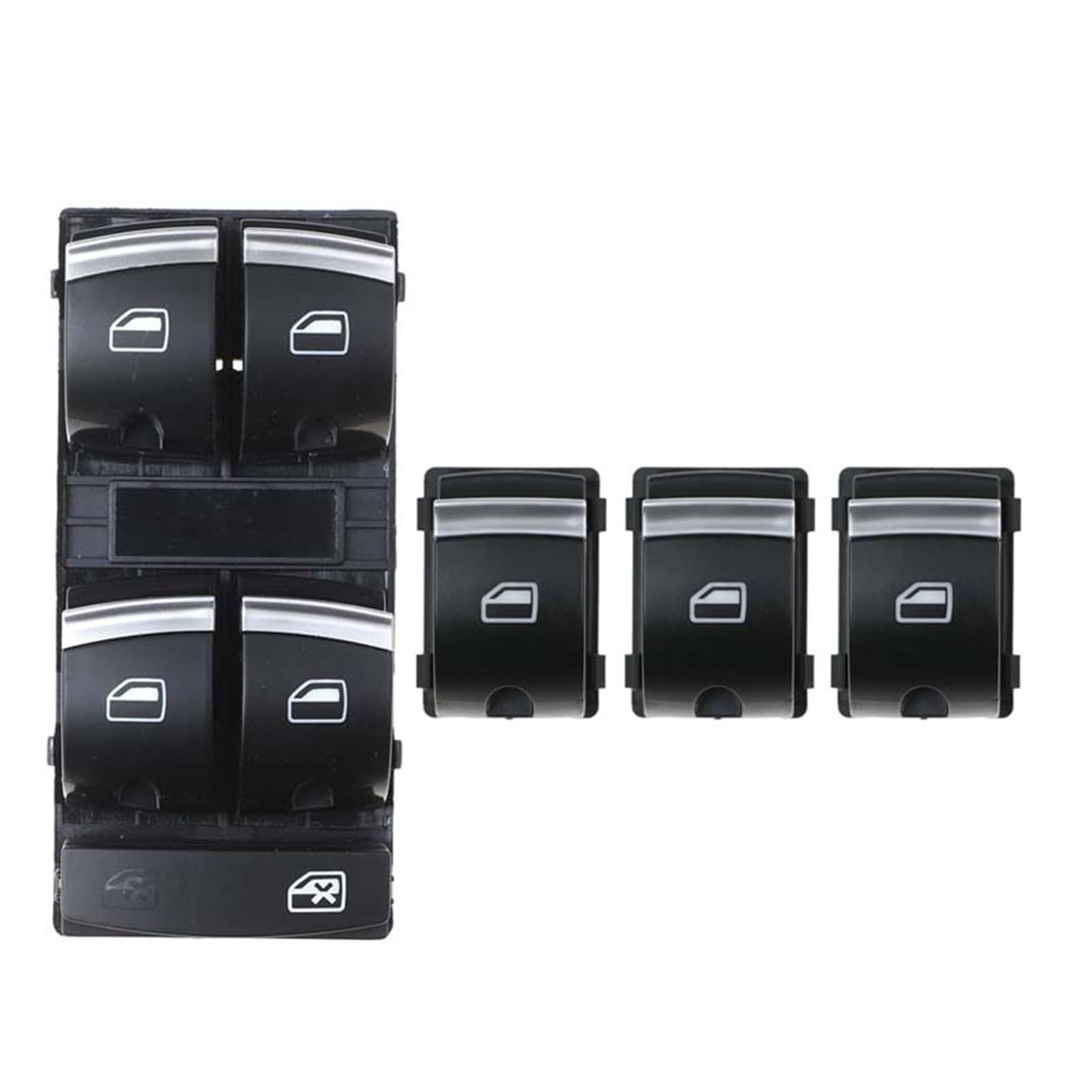 Autofenster-Steuertaste 4F0959851H 4F0959855B für A3 S3 A6 S6 RS6 4F2 4FH 4F5 C6 Q7 8P1 8PA für Master Power Fenster Control für schalter(Set) von Generisch