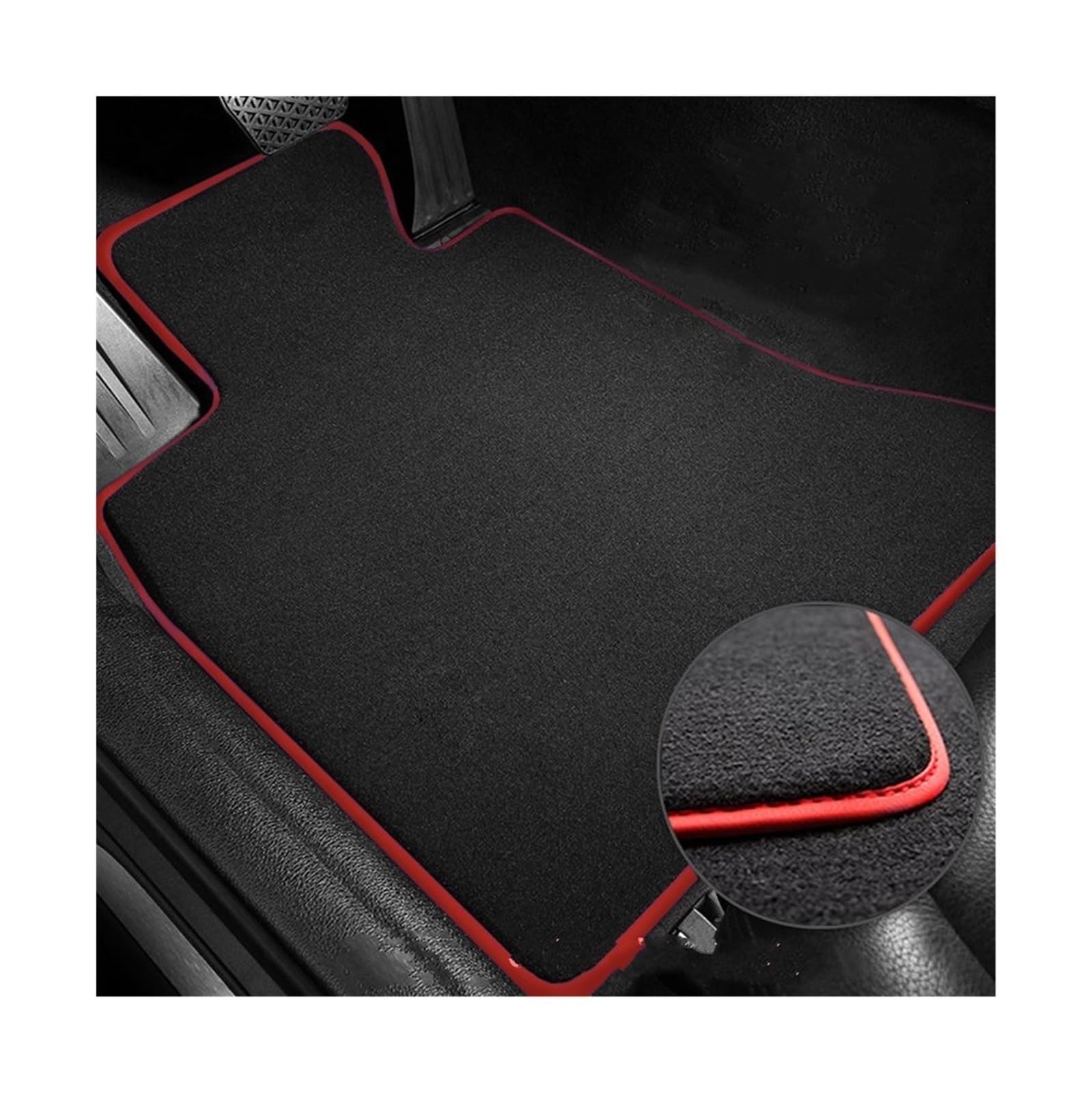 Autofußmatten Auto-Fußmatten für Sitz für Leon Mk2 1P 2006–2012, Teppiche, Fußpolster, Teppichbezug, rutschfeste Fußpolster(RHD Polyester 3pcs 3) von Generisch