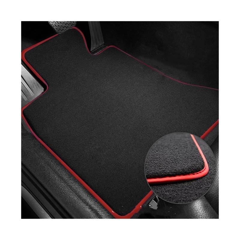 Autofußmatten Auto-Fußmatten für Sitz für Leon Mk2 1P 2006–2012, Teppiche, Fußpolster, Teppichbezug, rutschfeste Fußpolster(RHD Polyester 3pcs 3) von Generisch