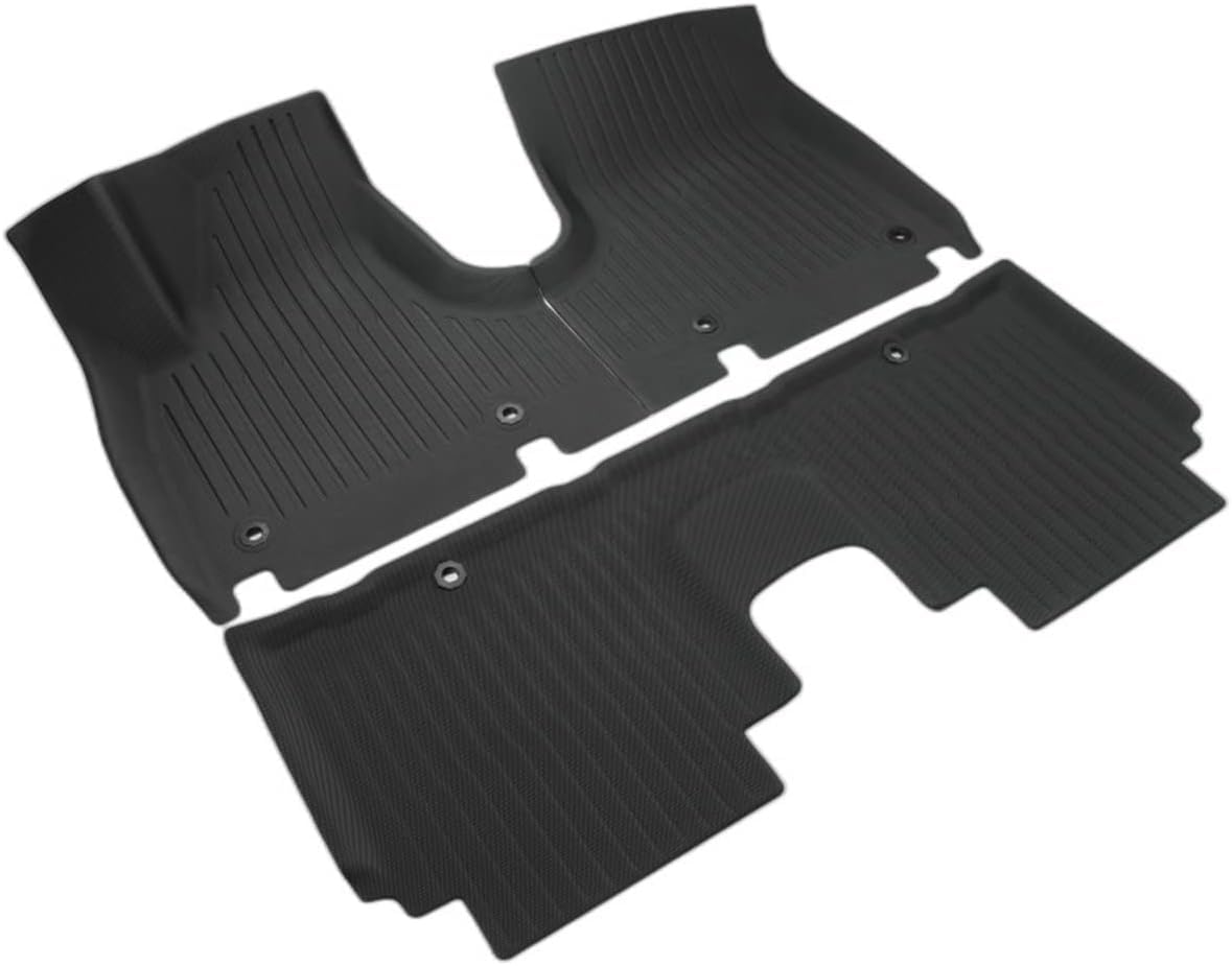 Autofußmatten Automatte Auto Teppich Bodenmatte Für Kia Für Carens Für Rondo KY 2022-2024 7-Sitze(3 PCS Floor Mats) von Generisch