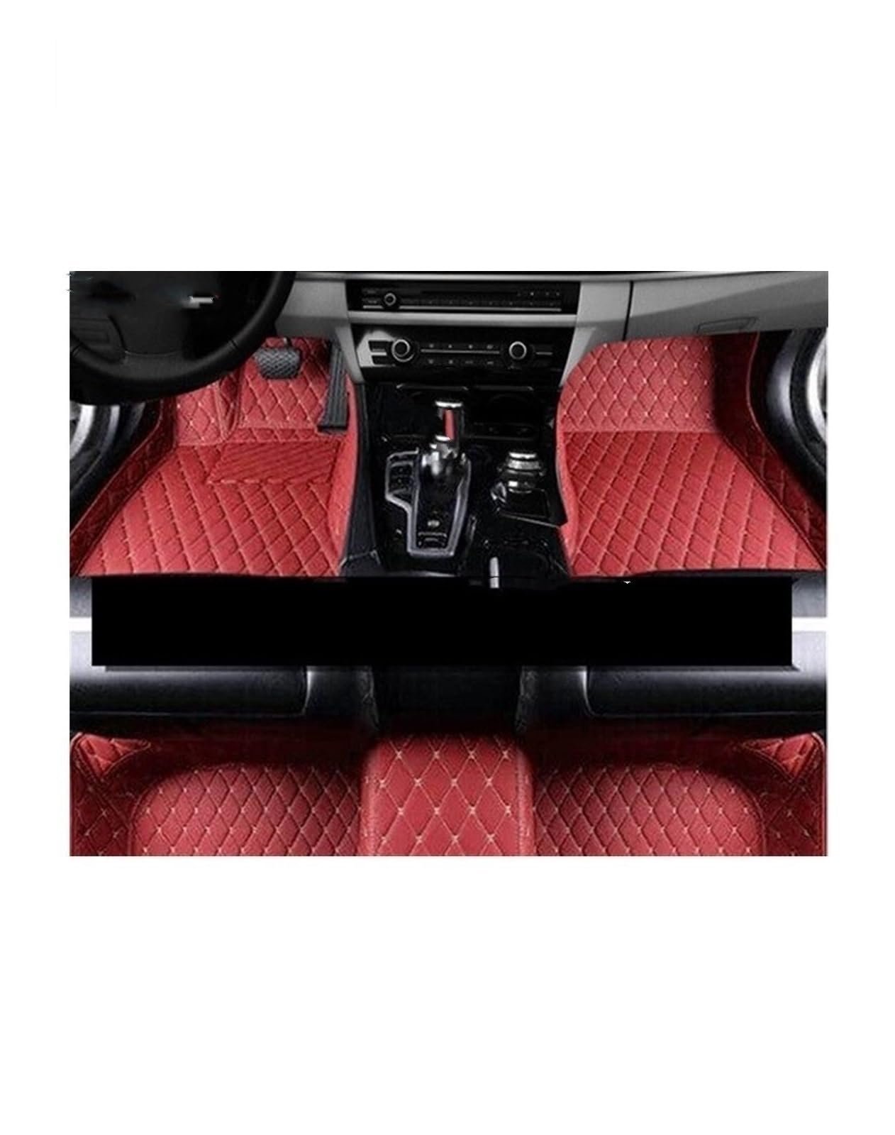 Autofußmatten Automatten Boden für Peugeot 107 2005–2014, wasserdichter Teppich, Auto-Fußmatte(RHD 1 Set 6) von Generisch