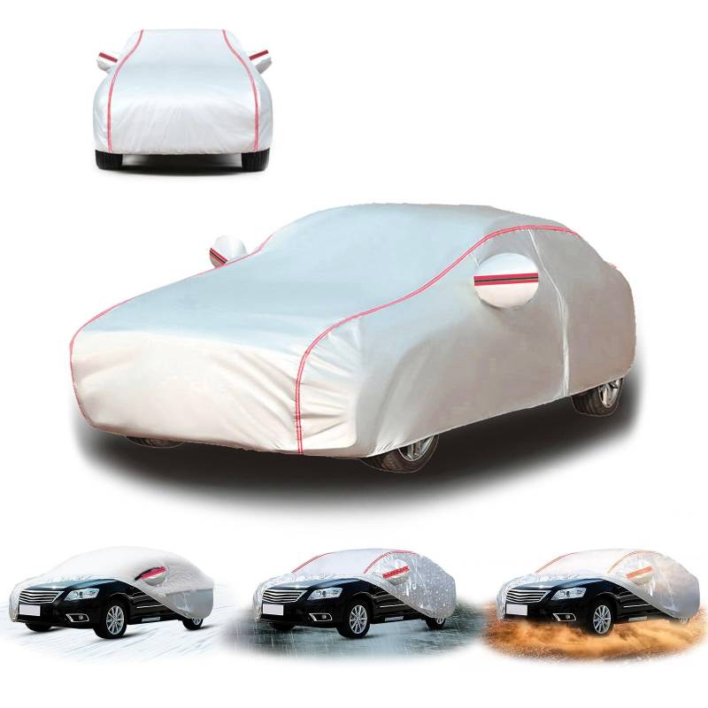 Autogarage Abdeckung Hagelschutz für FIAT 124, Autoabdeckung Vollgarage, Autoabdeckung Outdoor, Auto Abdeckplane Wasserdicht Car Cover Sommer für Auto sd23a von Generisch