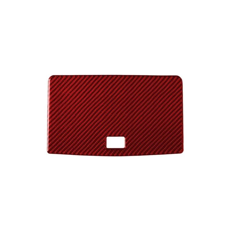 Autoinnenausstattung, Autozubehör für Damen Auto-Innenraum-Display-Panel-Trim-Aufkleber-Zubehör für C-Klasse W204 2007–2013 Autoaufkleber für Frauen(Carbon Red) von Generisch