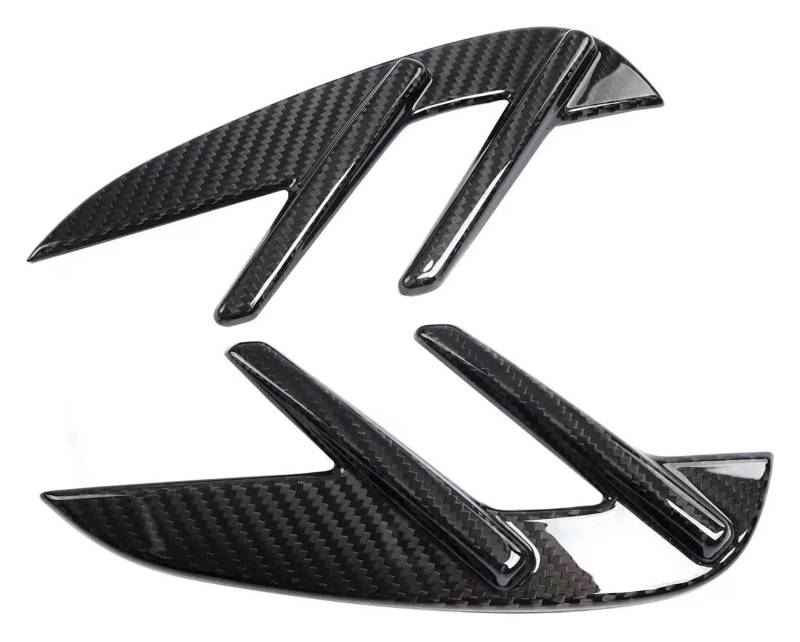 Autoinnenleiste Dry Carbon Fiber Spoiler Styling Vorderseite Wangenverkleidung für G80 M3 Coupe G82 G83 M4 Modelle 2021-2024 Car Trim Strips(G80 M3) von Generisch