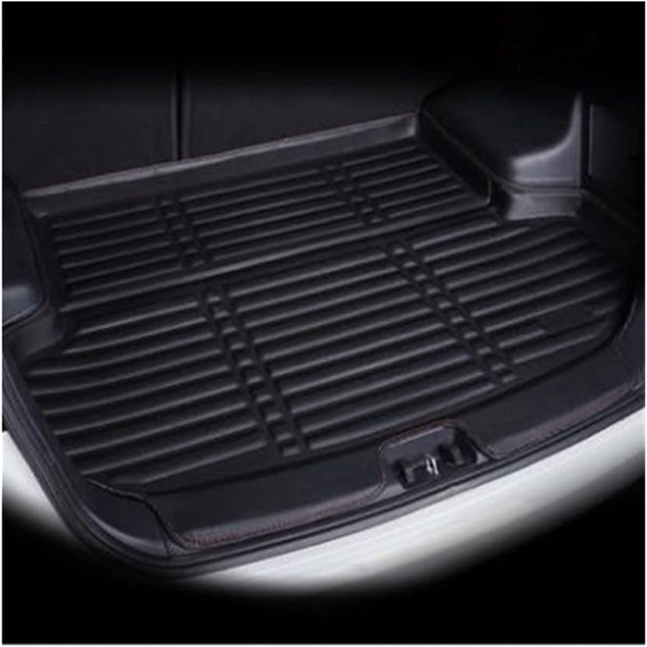 Automatten-Bodenmatte Kofferraummatten für Skoda für Octavia A7 2014 2015 2016 2017 2018 2019 Auto-Styling Kofferraumwanne Kofferraumwanne Cargo Mat Tray Boden(Schwarz) von Generisch