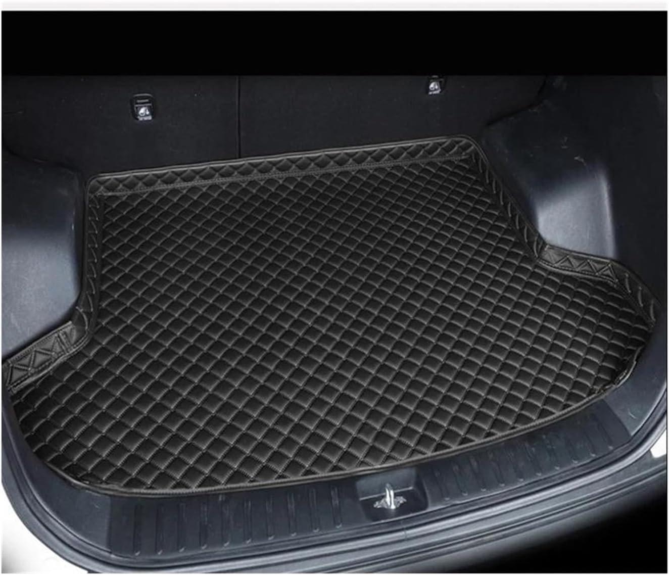 Automatten Für Chevrolet Für Monza 2019 2020 2021 2022 2023 2024 Kofferraummatte Cargo Liner Heckkofferraum Teppichabdeckung Pad Schützen Automatte(Black Black Wire) von Generisch