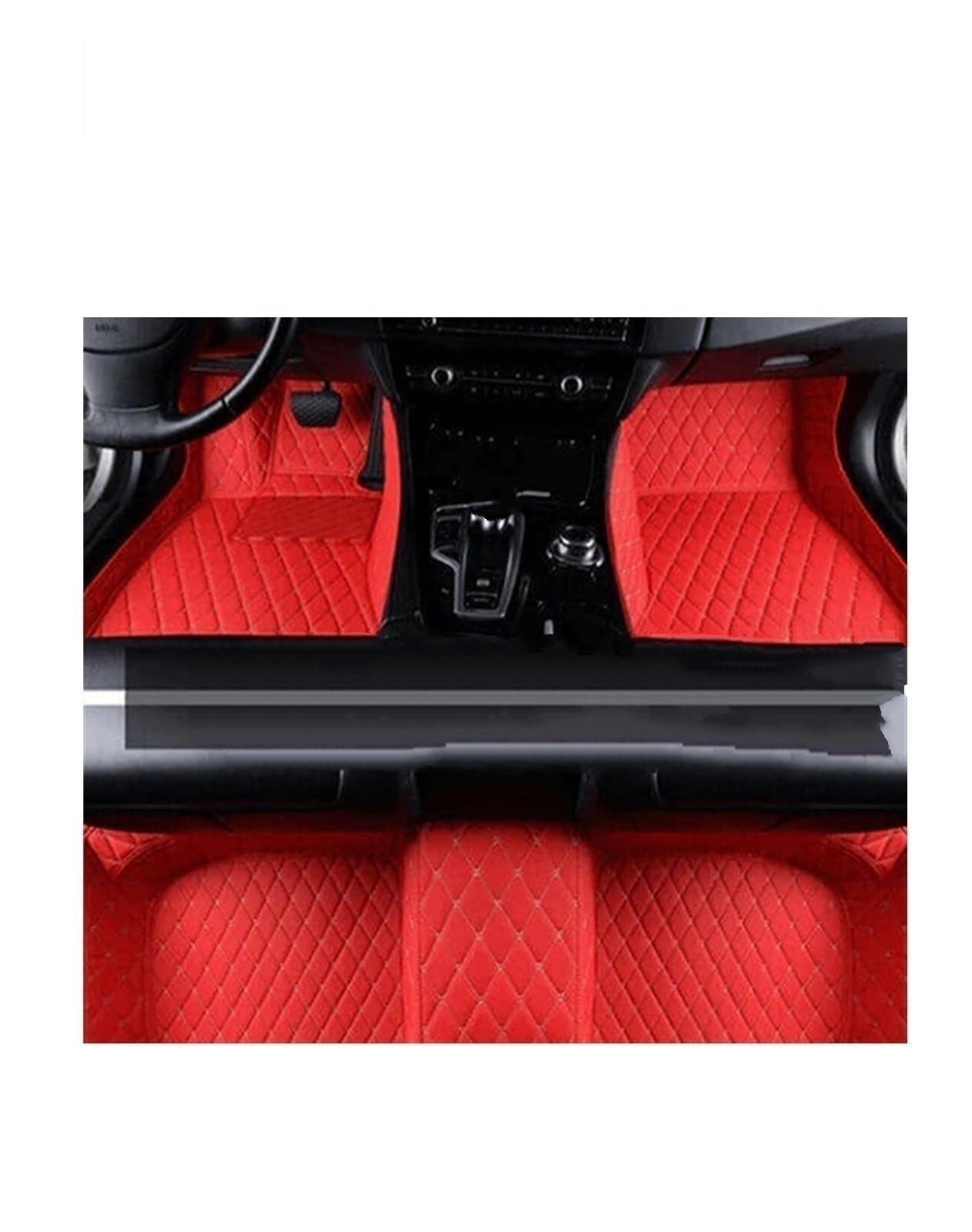 Automatten-Set Auto-Bodenmatte für Jeep für Grand für Cherokee WK 2005–2010, Teppichmatte für schützendes Teppich-Fußpolster Auto-Fußmatte(RHD 1 Set 4) von Generisch