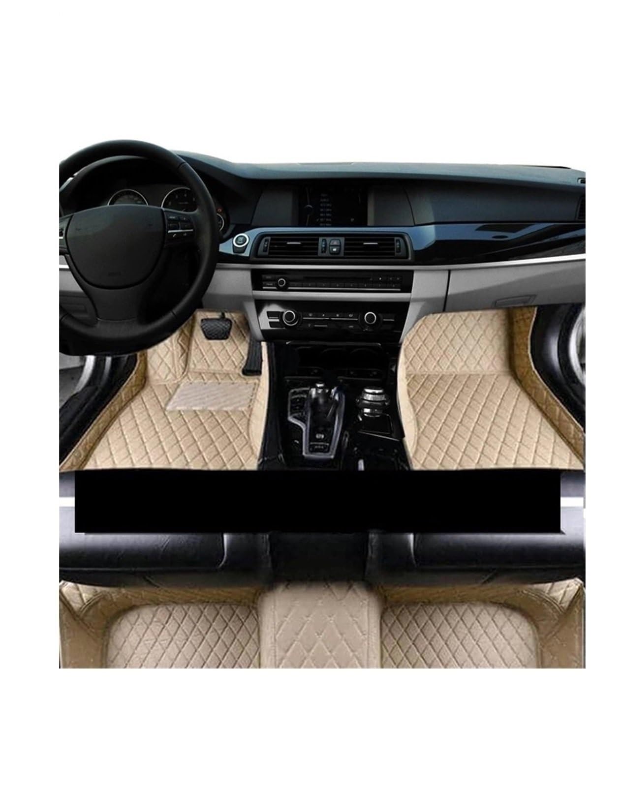 Automatten Universal Automatten Boden für Skoda Enyaq IV 2016–2022 Teppiche Bodenmatte Teppich Pad Automatten Auto-Fußmatten(RHD 1 Set 7) von Generisch