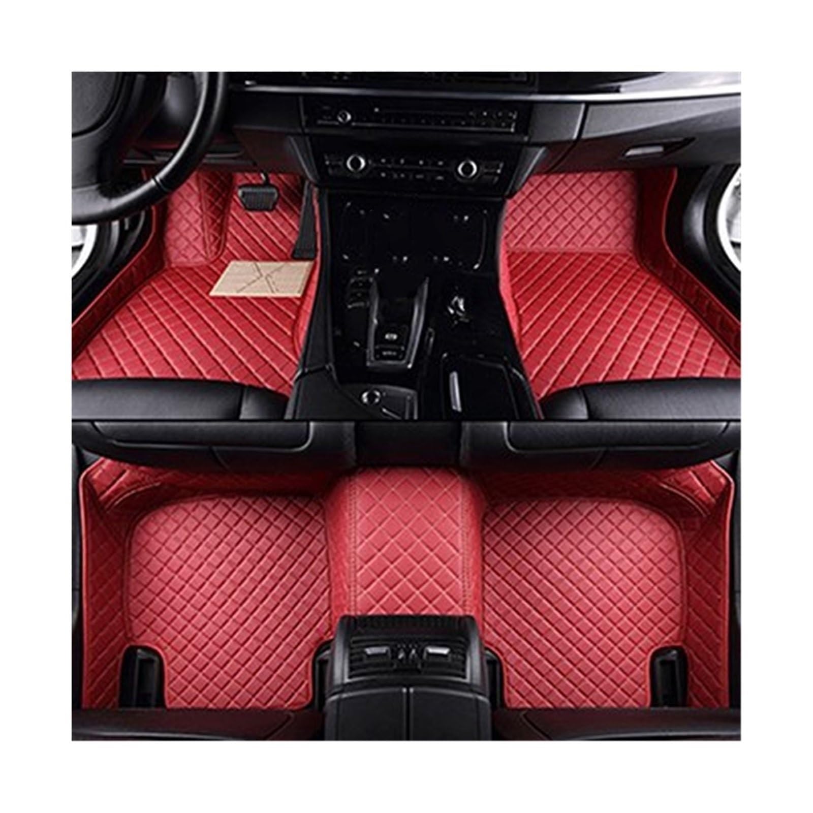 Automatten Universal Für Custom Car Fußmatten für Q7 5 für Seat 2006-2015 Jahre Innen Auto Zubehör Teppich Auto-Fußmatten(8) von Generisch