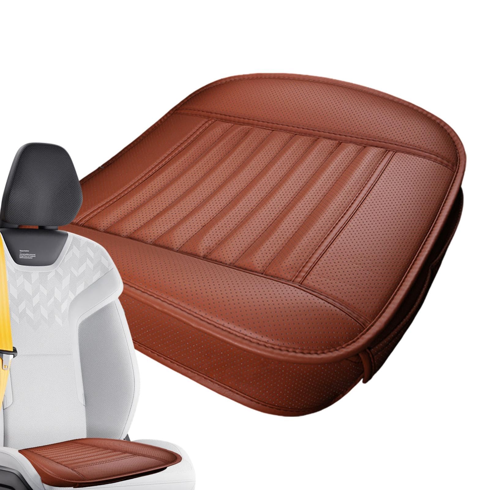 Autositzbezug aus Leder, PU-Lederbezüge für Autositzkissen, atmungsaktive LKW-Sitzbezüge mit Aufbewahrungstaschen für Kreditkarten, Schlüssel von Generisch