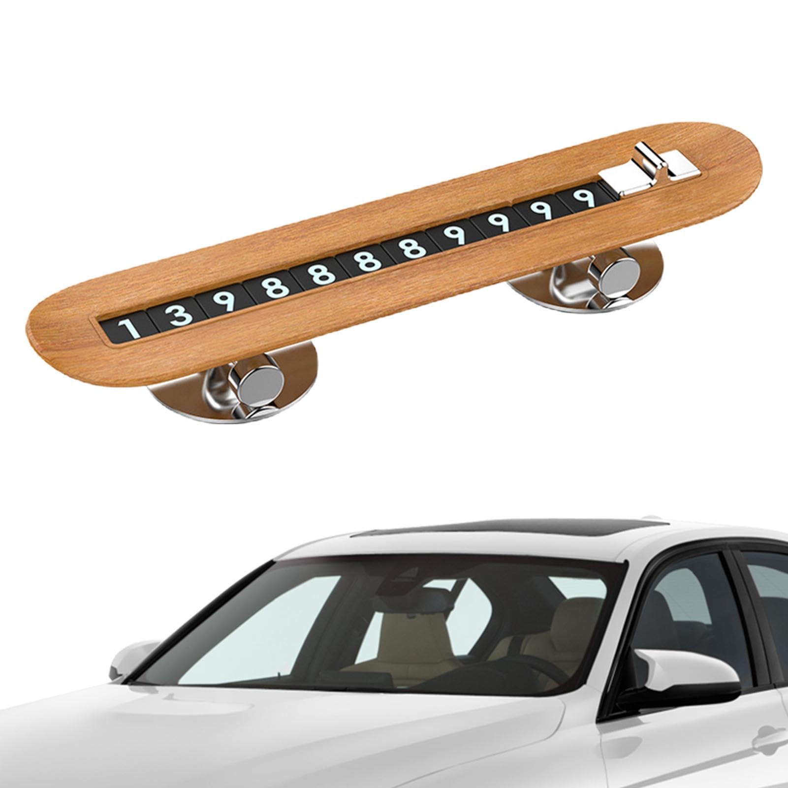 Autotelefonnummernschild | Skateboard Temporäre Parkkarte Telefonnummernschild - Magnetisches Telefonnummernschild Temporäre Parkplatte für Autos von Generisch