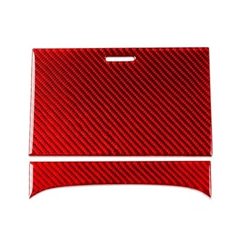 Autozubehör Innenzierleisten Auto-Getränkehalter-Panel-Trim-Aufkleber, Innenzubehör, Carbon-Look-Dekoration für CX9 2010–2015(Rot,C) von Generisch