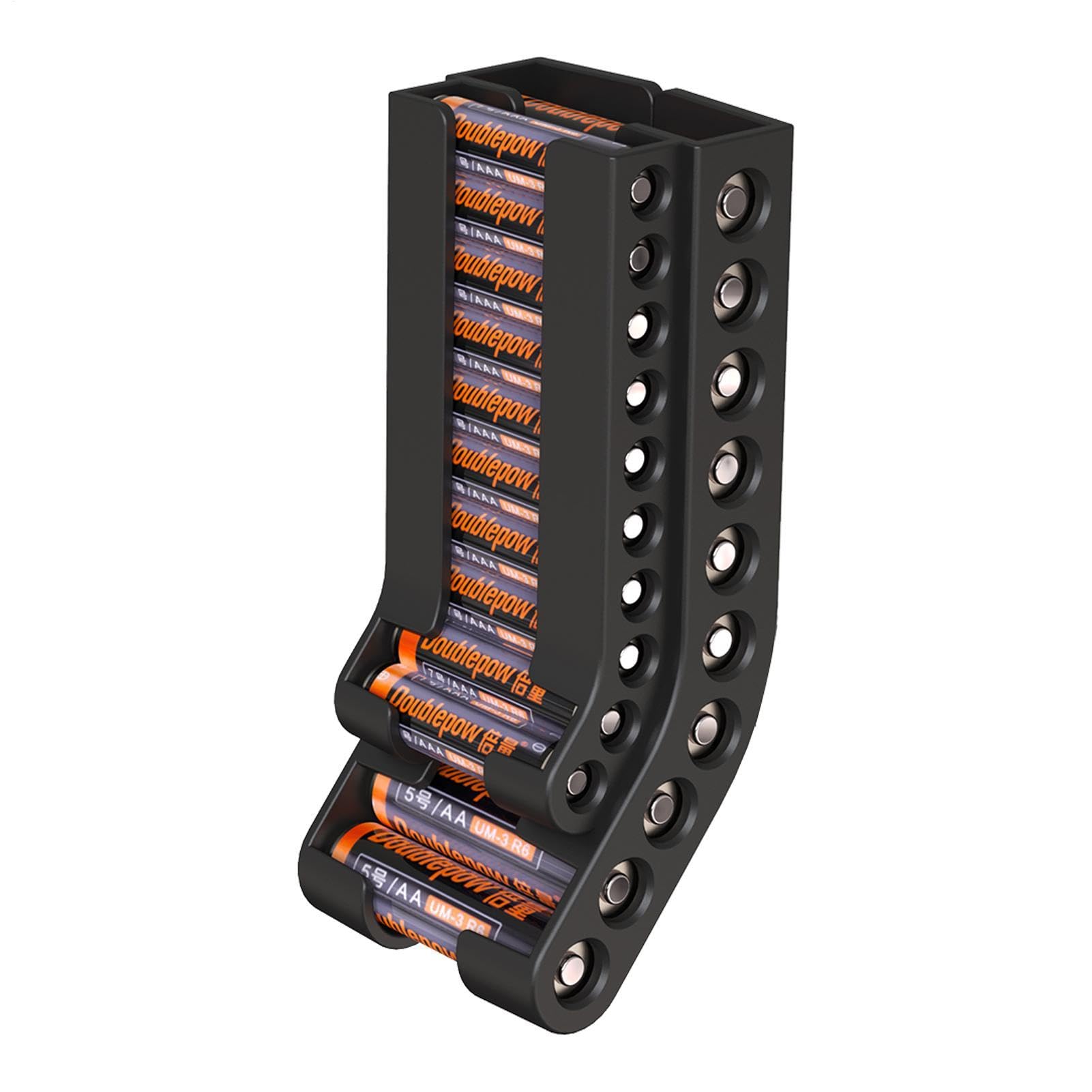 Batterie Aufbewahrung Organisator - AA/AAA-Batteriespenderhalter, AA & AAA Combo K-leiner Batteriehalter, Wandmontage Batteriespender, Wandhalterung Für 10 AA Und 10 AAA-Batterie-Organizerhalter von Generisch