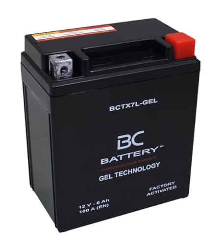 Batterie BC Battery YTX7L-BS versiegelt Gel Motorrad Roller von Generisch