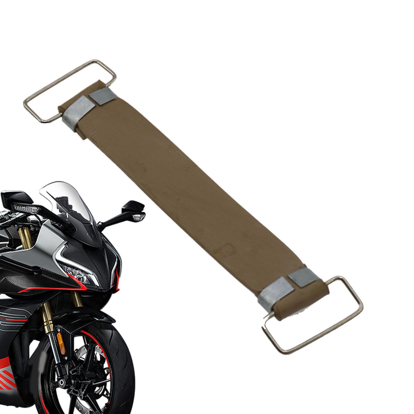 Batterie-Spanngurt, Motorrad-Batteriegurt,Befestigungsgurte Batteriegurte aus Gummi mit Metallschnalle | Flexibler Batteriebandverband mit festem Halter für unterwegs von Generisch