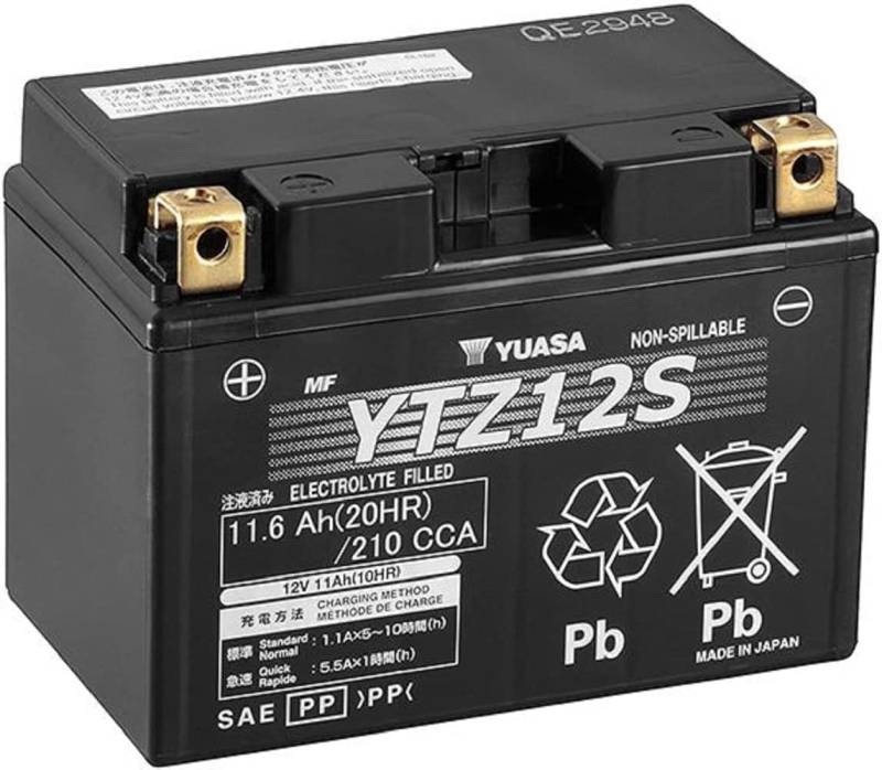 Batterie YUA. SA YTZ12S vorgeladen, sofort einsatzbereit für YAMAHA XP T-MAX 530 T-MAX 560 von Generisch