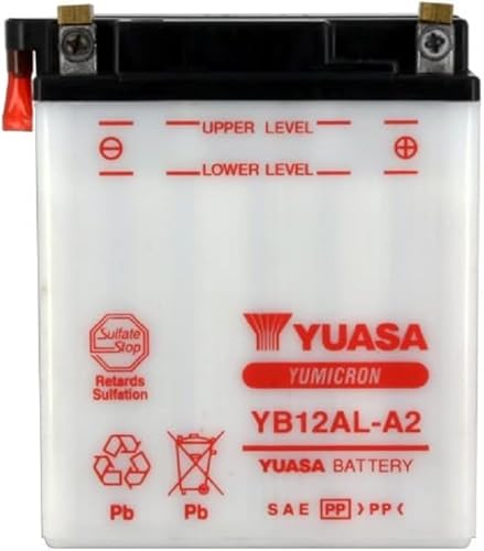 Batterie Yua.sa YB12AL-A2 kompatibel mit Yamaha XV VIRAGO 535 1986-2002 12A 12 Volt von Generisch