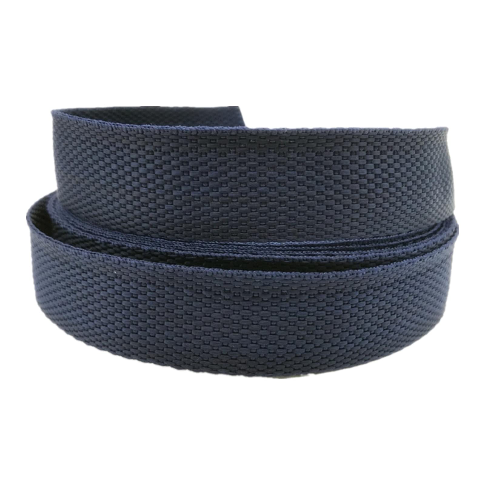 Baumwoll-Twill-Klebeband, gewebtes Gurtband für Taschen, robuster Polypropylen, Gepäckgurt mit Schrägband, Marineblau, 38 mm von Generisch