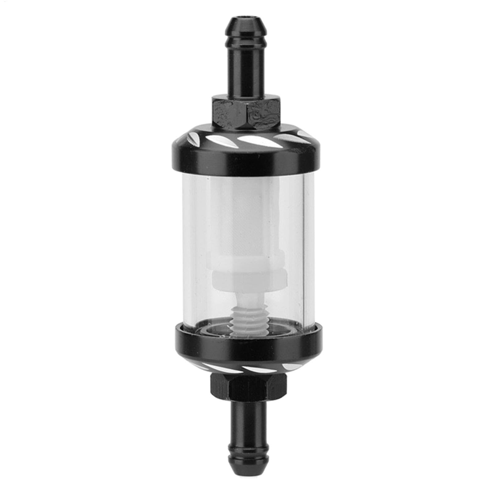 Benzinfilter Motorrad 8mm Kleins, Motorrad Kraftstofffilter Benzinfilterbecher Moped Transparenter Sichtbarer Ölfilter Für Motorräder, ATV von Generisch