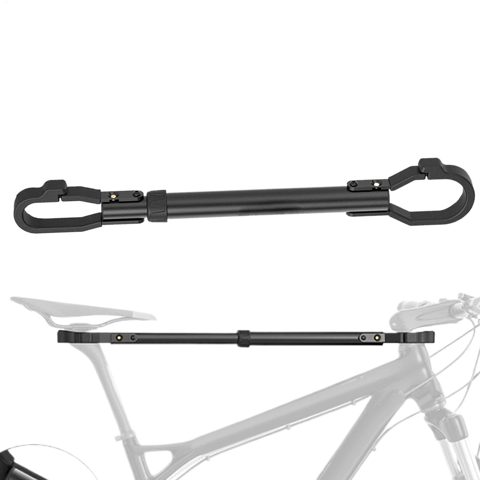 Bike Crossbar, Bike Rack Adapter - Verdickte Legierungstahl -Fahrrad -Dachträger für den Transport - Schleppstangen obere Röhre, Balancestangen verstärken, Radsportzubehör für Fahren, Straßenzyklen von Generisch