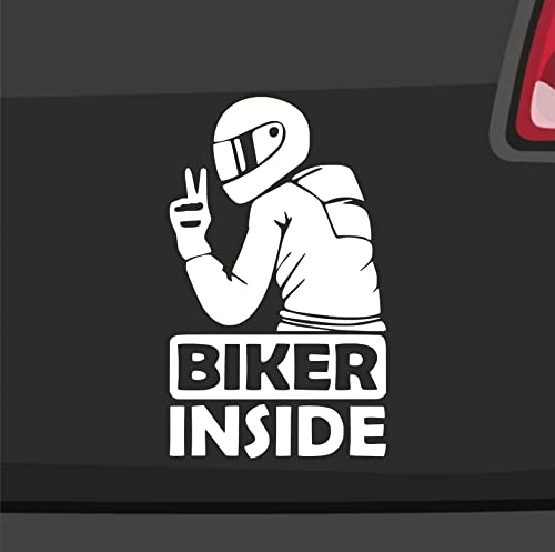 Generisch Biker Inside Respekt -6 Größen 21 Farben- Aufkleber Motorrad Sticker Peace Biken von generisch