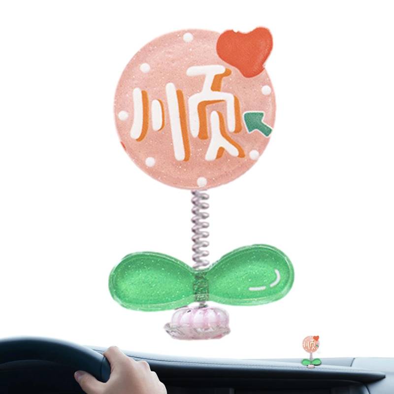 Bobble Head Flowers für Auto, Dashboard Flower Bobblehead - Kfz -Innenzubehör | Kfz -Innenspiegel, Auto -Dashboard -für Männer Männer von Generisch