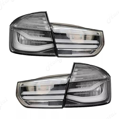 Bremslicht LED-Bremslicht, Rücklicht-Baugruppe für BMW 3er F30 F35 F80 2014–2019, dynamische Blinker für Signalbremswarn-Reflektorlampe Kfz-Rücklichtbaugruppen(Weiß) von Generisch