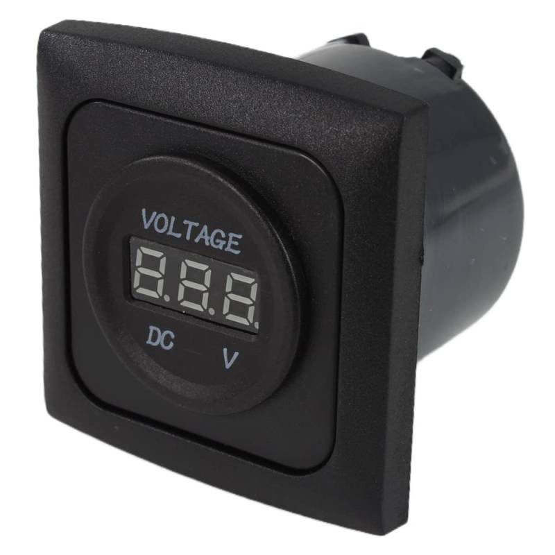 C-Line Presto Inprojal CBE Stekdose Voltmeter Digtal 12 + 24 Volt + Rahmen + Isodose schwarz von Generisch