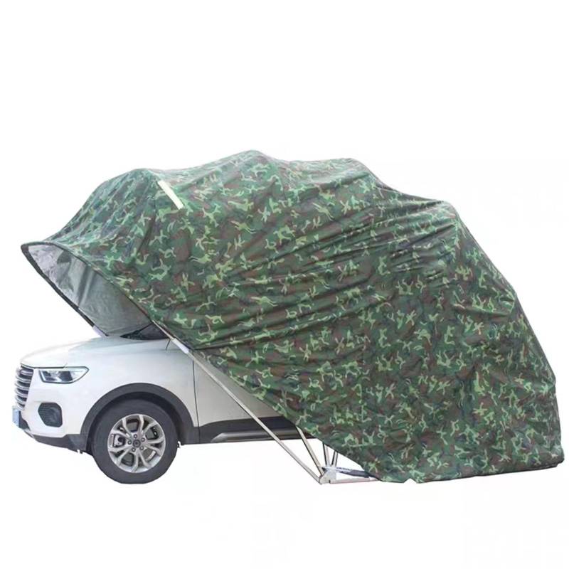 Carport F Garage einziehbarer Autoschuppen wasserdichter Sonnenschutz (Camouflage) von Generisch