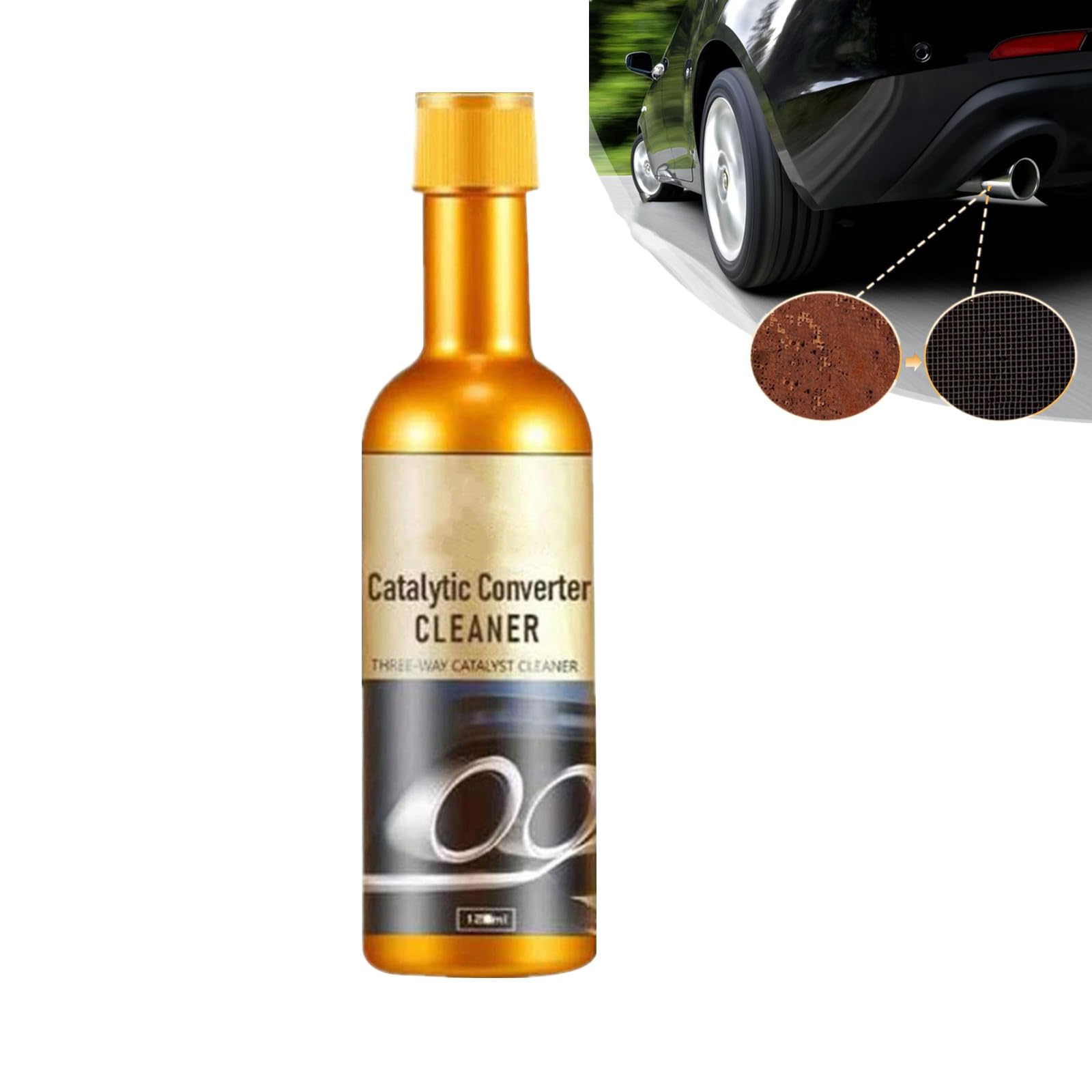 Catalytic Converter Cleaner Reiniger,Auto Katalysator Reiniger für Motor Katalysator Booster,für Benzin,Diesel,Hybrid Catalytic Converter Cleaner Engine Booster Cleaner (1 PCS) von Generisch